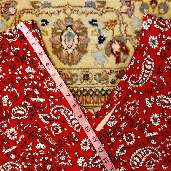 LOFT OUTLET by Ann Taylor Summer Dress Red Sleeveless - XL - NWOT - Picture 11 of 14